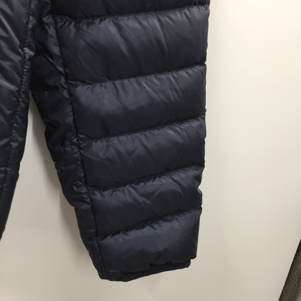TUMI pax packable Navy Encore Boston Harbor Puffer jacket Sleep pillow Hood S - Picture 6 of 14
